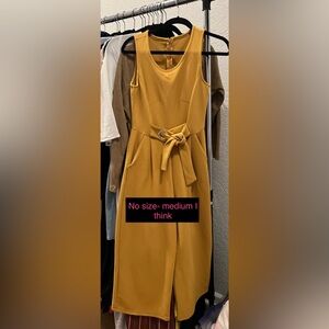 Ladies Yellow Romper Jumper